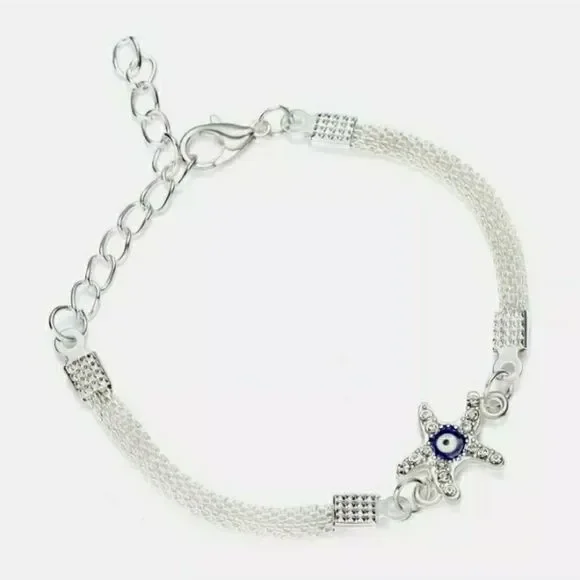 - Turkish evil eye hamza hand 1 bracelet Star only left protection - Picture 1 of 2